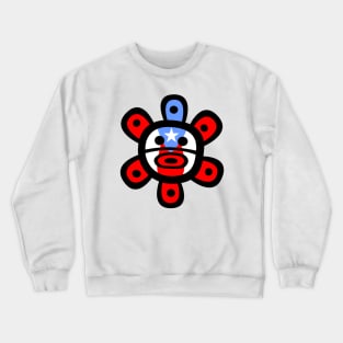 Puerto Rico Taino Sun Boricua Flag Crewneck Sweatshirt